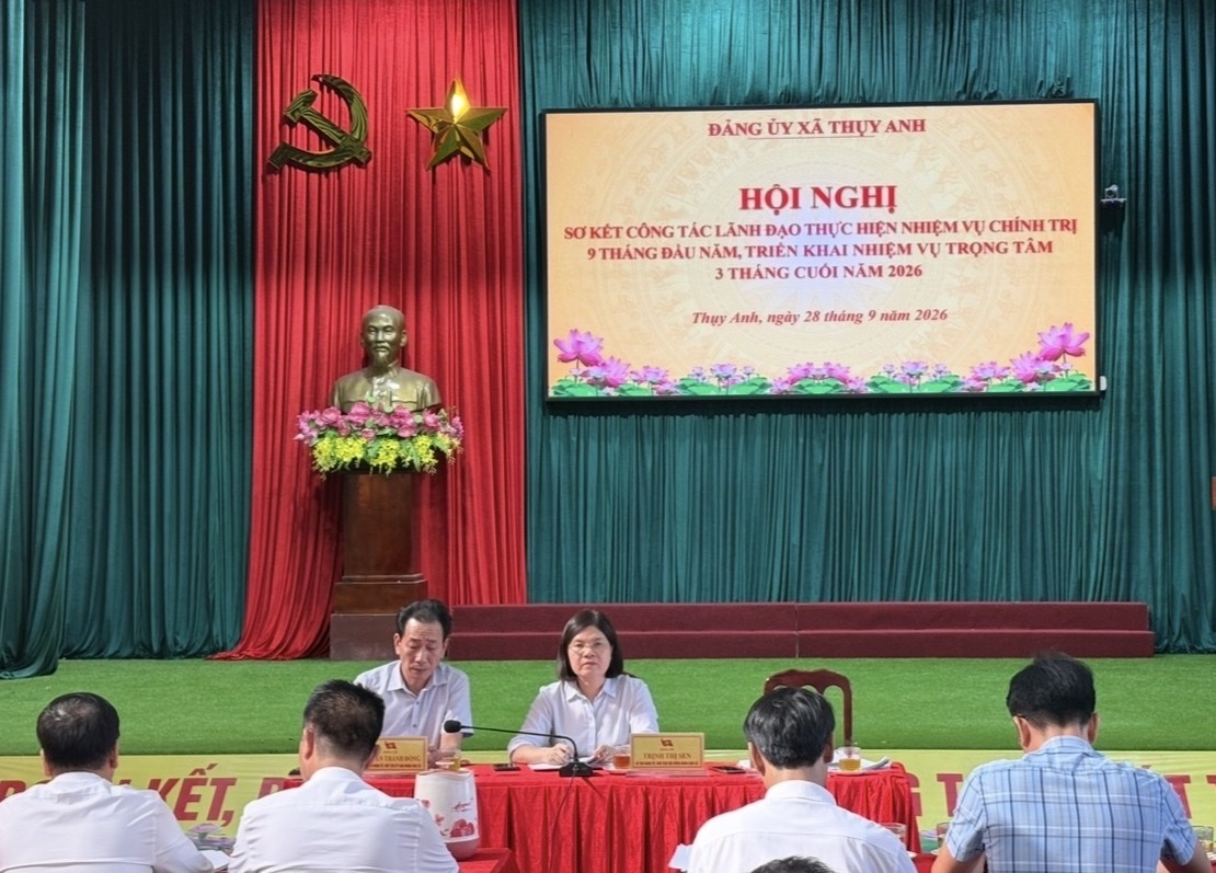 Đảng ủy xã Thụy Anh: Đoàn kết, quyết tâm hoàn thành nhiệm vụ năm 2026