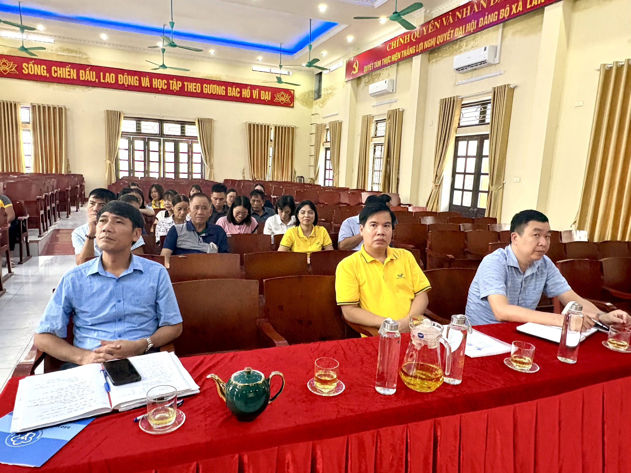 Ủy ban nhân dân xã Thụy Anh tổ chức hội nghị phối hợp thực hiện chính sách bảo hiểm xã hội, bảo hiểm ytế